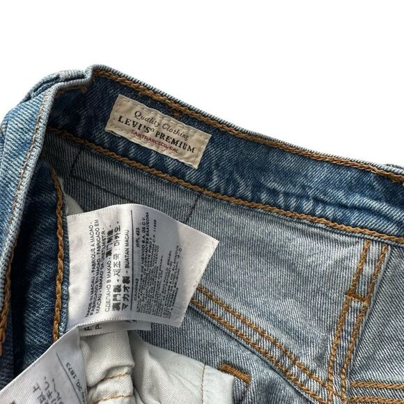 Levi's Premium Capital E High rise button fly ankle length Crop slim women’s 27 - Picture 7 of 12